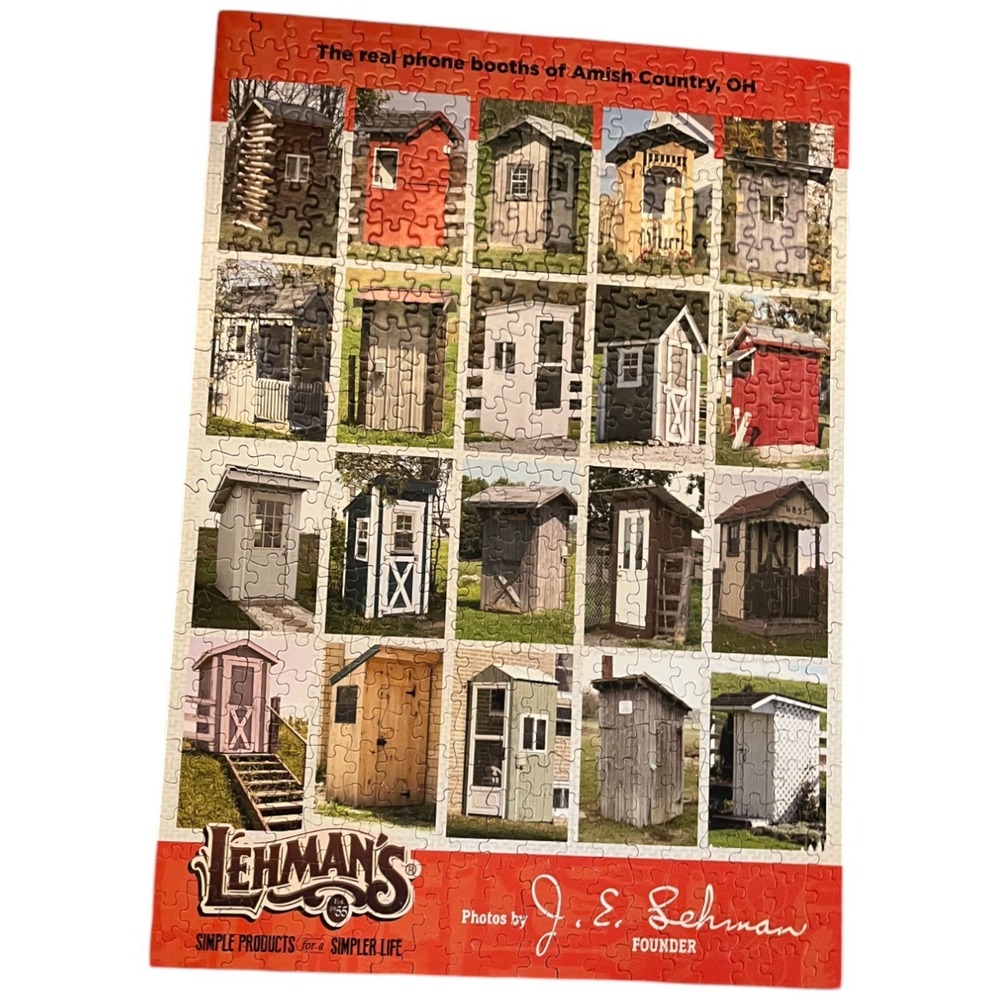 The Real Phone Booths of Amish County Ohio - Lehman's 513 Piece Puzzle